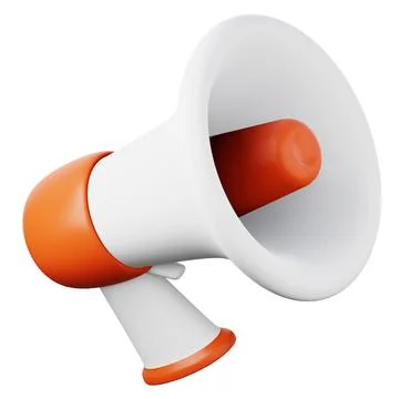 Megaphone high quality 3D render illustration icon. イラスト素材