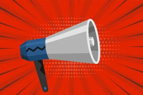 Megaphone icon. Amplify your message with this bold and attention-grabbing Stock Illustration