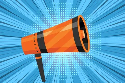 Megaphone icon. Amplify your message with this bold and attention-grabbing Stock Illustration