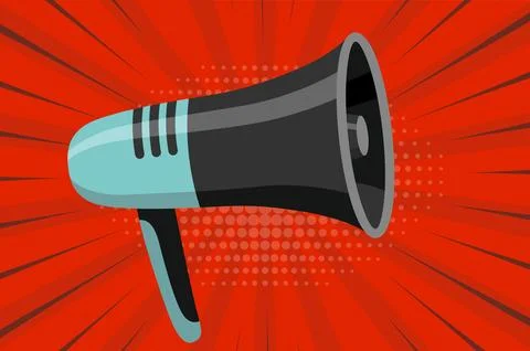 Megaphone icon. Amplify your message with this bold and attention-grabbing Stock Illustration