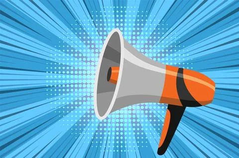 Megaphone icon. Amplify your message with this bold and attention-grabbing Stock Illustration