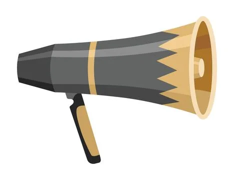 Megaphone icon. Amplify your message with this bold and attention-grabbing Stock Illustration