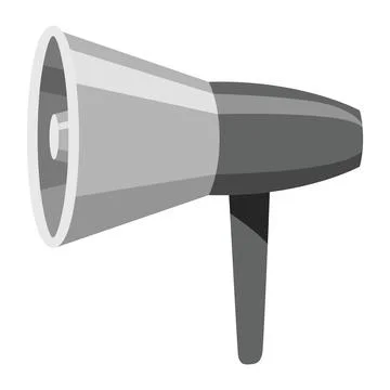 Megaphone icon. Amplify your message with this bold and attention-grabbing Stock Illustration