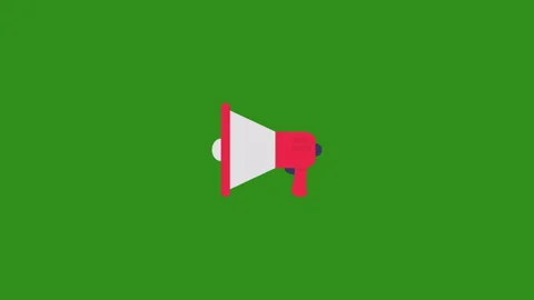 Megaphone icon animation. Stock Footage 175732538