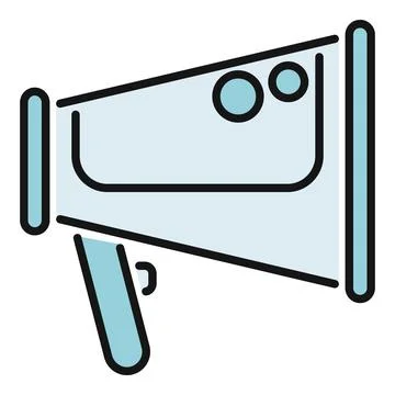Megaphone icon broadcasting important announcement and promotion Stock Illustration