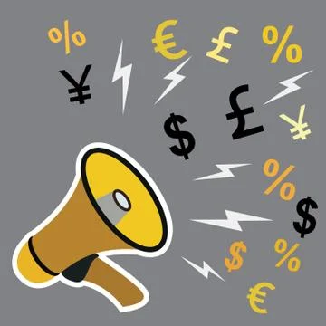 Megaphone icon design Stock Illustration
