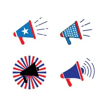 Megaphone icon design 스톡 일러스트