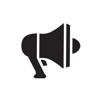 Megaphone Icon In Flat Style Vector For App, UI, Websites. Loudspeaker Icon V Stock Illustration