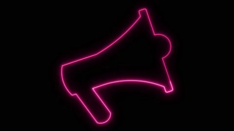 Megaphone icon Stock Footage 159326142