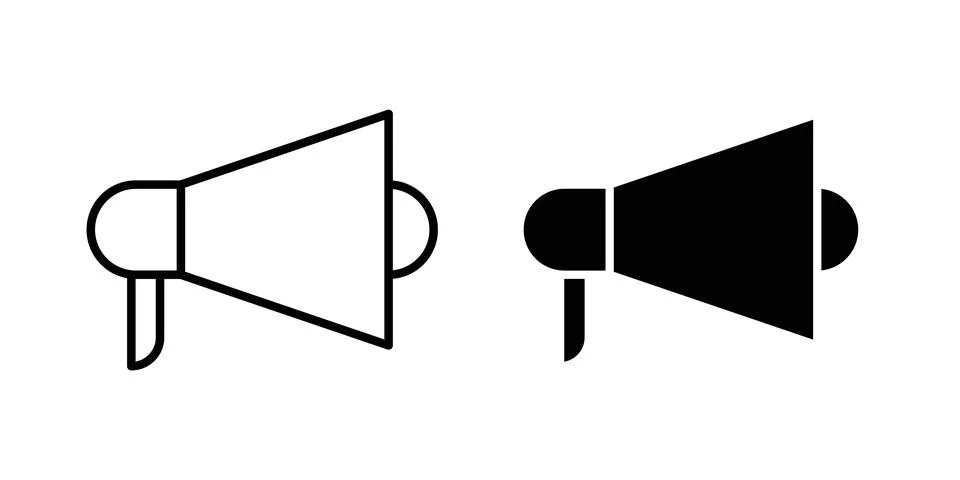 Megaphone icon graphic design. web icons vectors Stock Illustration