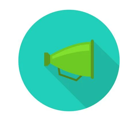 Megaphone icon illustrated in vector on white background Stock Illustration