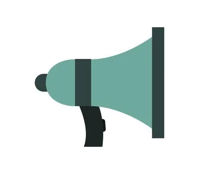Megaphone icon illustrated in vector on white background Stock Illustration