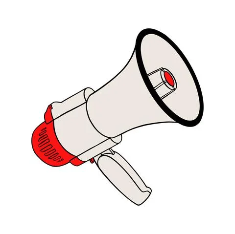 Megaphone icon 库存插图