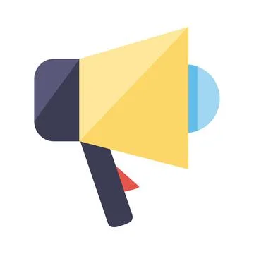 Megaphone icon isolated Stock Illustration