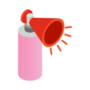 Megaphone icon, isometric 3d style Stock Illustration