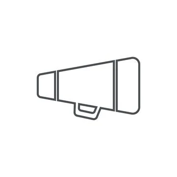 Megaphone Icon Logo Design Element. Can be used for web and mobile Ilustração Stock