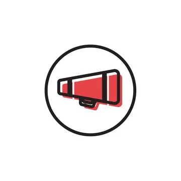 Megaphone Icon Logo Design Element. Can be used for web and mobile Stock Illustration