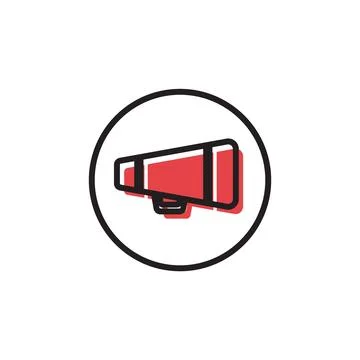 Megaphone Icon Logo Design Element. Can be used for Web and Mobile Stock-Illustration