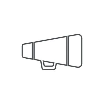 Megaphone Icon Logo Design Element. Can be used for Web and Mobile Ilustração Stock