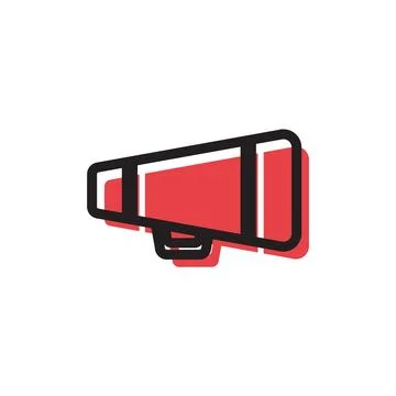 Megaphone Icon Logo Design Element. Can be used for Web and Mobile Illustrazione stock