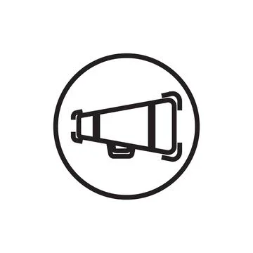 Megaphone Icon Logo Design Element. Can be used for Web and Mobile Stock Illustration