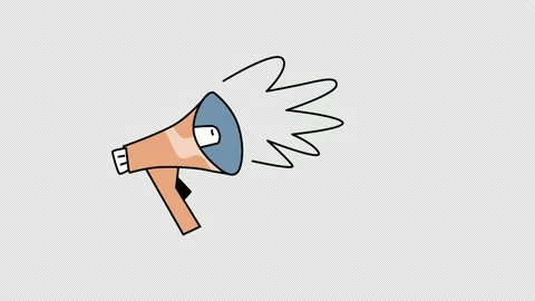 megaphone icon loop Animation video tran... | Stock Video | Pond5