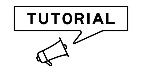 Megaphone icon with speech bubble in word tutorial on white background Illustrazione stock