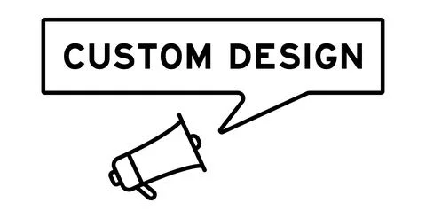 Megaphone icon with speech bubble in word custom design on white background Stock Illustration