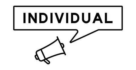 Megaphone icon with speech bubble in word individual on white background Stock Illustration