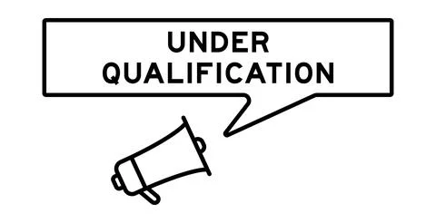 Megaphone icon with speech bubble in word under qualification on white back.. Stock Illustration