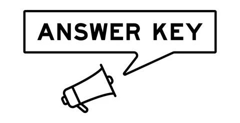 Megaphone icon with speech bubble in word answer key on white background Stock Illustration