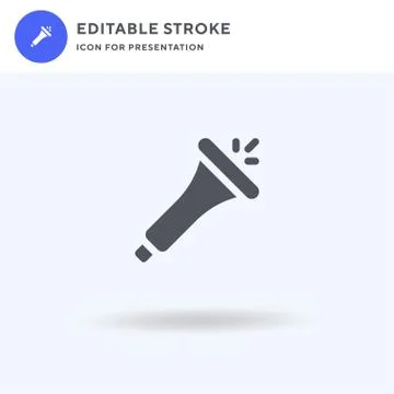 Megaphone icon vector, filled flat sign, solid pictogram isolated on white, logo 스톡 일러스트