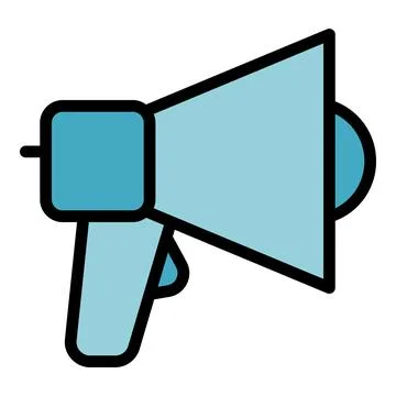Megaphone icon vector flat Stockillustratie