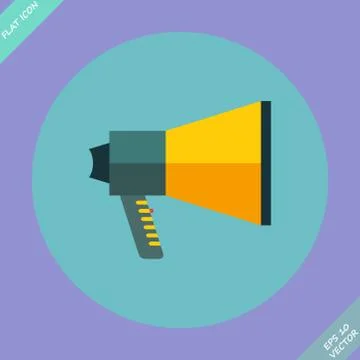 Megaphone Icon - vector illustration Stock Illustration