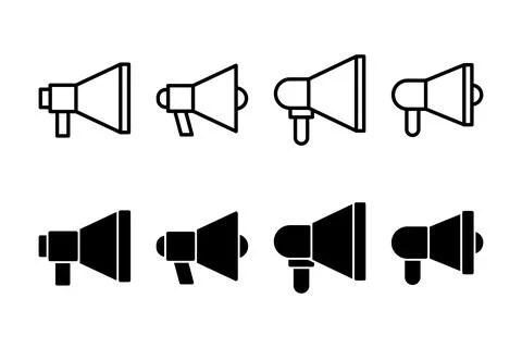 Megaphone icon vector illustration. Loudspeaker sign and symbol Stock Illustration