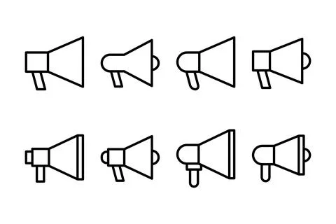 Megaphone icon vector illustration. Loudspeaker sign and symbol Stock Illustration