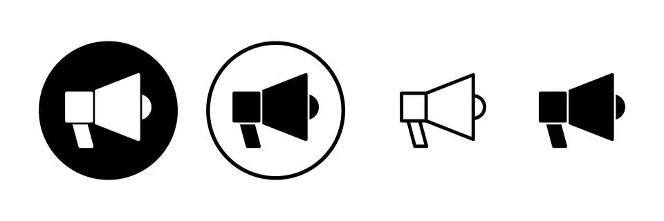 Megaphone icon vector illustration. Loudspeaker sign and symbol Stock Illustration