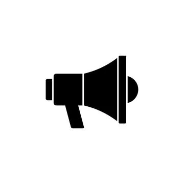 Megaphone icon vector. Loudspeaker icon vector Stock Illustration