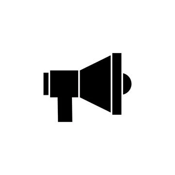 Megaphone icon vector. Loudspeaker icon vector Stock Illustration