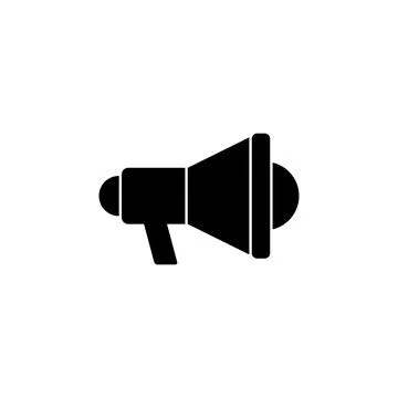 Megaphone icon vector. Loudspeaker icon vector Stock Illustration