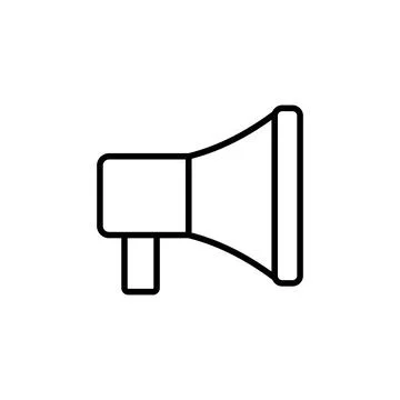 Megaphone icon vector. Loudspeaker icon vector. Stock Illustration