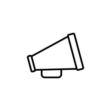 Megaphone icon vector. Loudspeaker icon vector. Stock Illustration