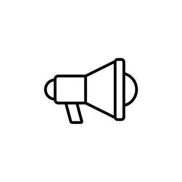 Megaphone icon vector. Loudspeaker icon vector. Stock Illustration
