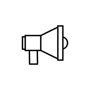 Megaphone icon vector. Loudspeaker icon vector. Stock Illustration
