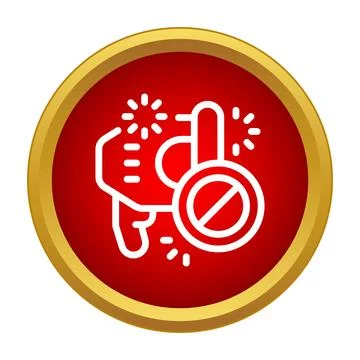 Megaphone icon warning about no sound or noise 스톡 일러스트