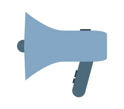 Megaphone icon on white background Stock Illustration