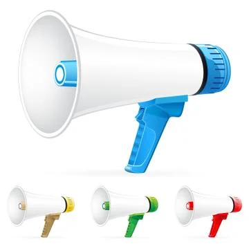 Megaphone icons Stock Illustration