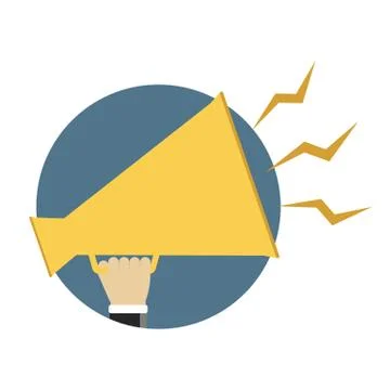 Megaphone Illustrazione stock