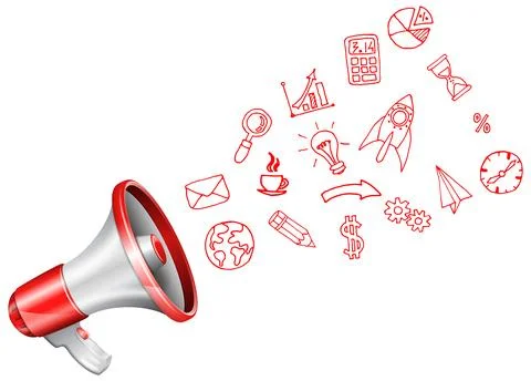 Megaphone Stock Illustration