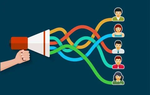 Megaphone illustration Stock Illustration